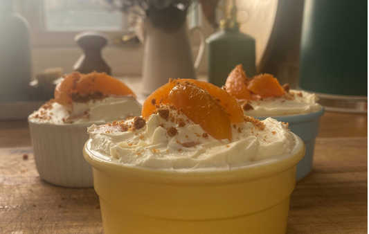 Ringtons Recipes: Apricot and Ginger Cheesecake Pots